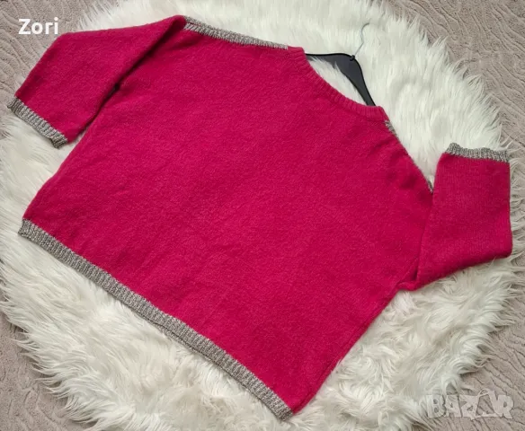 Вълнени пуловери овърсайз със сребристи акценти в два цвята, снимка 18 - Блузи с дълъг ръкав и пуловери - 49220772