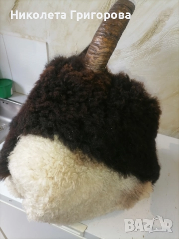 Кукерска маска, изработена от естествени материали.Лека и удобна., снимка 2 - Други ценни предмети - 52484084