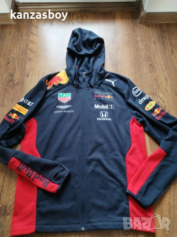 Puma AMRBR Team Hooded Sweat Jacket - страхотно мъжко горнище ОТЛИЧНО М, снимка 8 - Спортни дрехи, екипи - 53564743