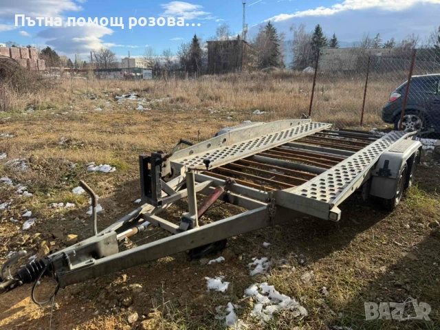 Платформа за автомобили под наем с хидравлично повдигане | София, снимка 3 - Ремаркета - 53841499
