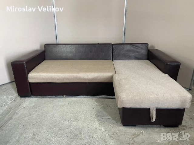 Ъглов диван с опция сън в добро състояние , снимка 2 - Дивани и мека мебел - 51993887