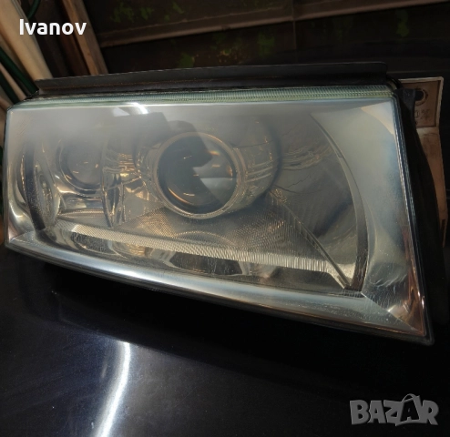 Фарове за Skoda Octavia mk1 фейс с вградени 3" bi-led прожекторни лупи , снимка 5 - Части - 52046206