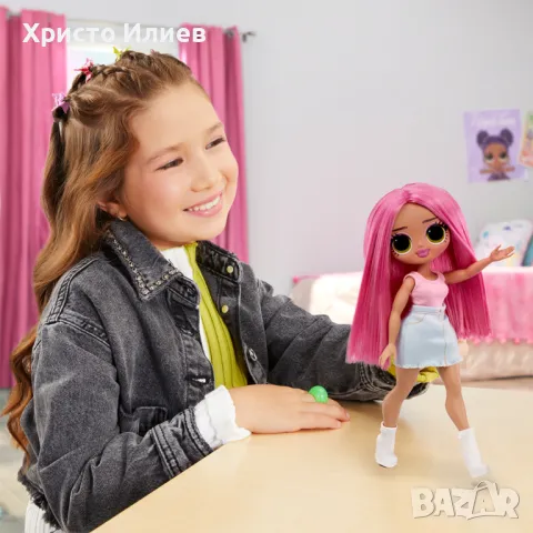 Кукла L.O.L Surprise! O.M.G. - Babe с розова коса и аксесоар LOL, снимка 4 - Кукли - 48115140