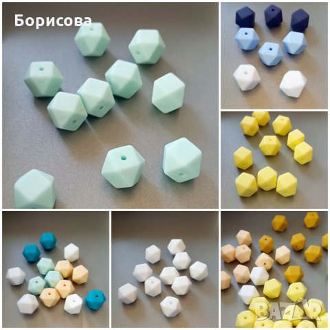 Силиконовото мънисто многоъгълник за бебешка залъгалка