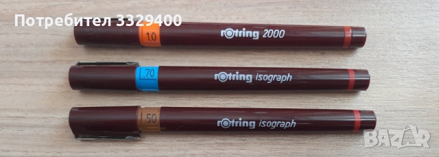 3 Рапидографи Rotring Isograf
