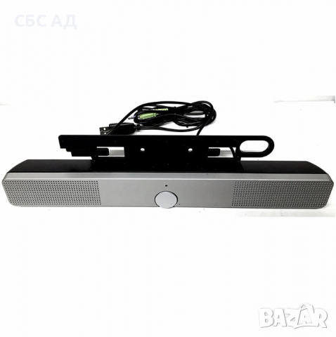 HP SP03A01 Soundbar Silver Flat Panel Speakers, снимка 1