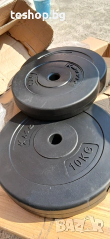 Тежести 2х10 кг и 1х5 кг MOVIT промо цена, снимка 2 - Фитнес уреди - 53746010