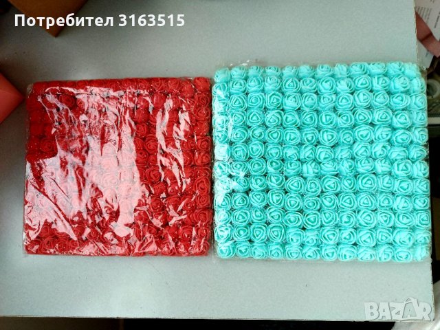 Рози фоам 2см, снимка 2 - Изкуствени цветя - 33945324