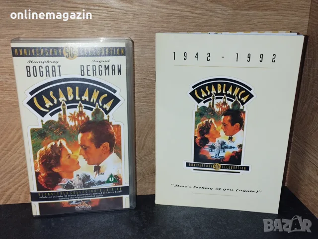 Видеокасета колекционерско издание " CASABLANCA " VHS, снимка 6 - Други жанрове - 55972478