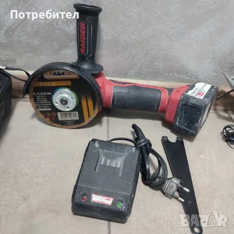Акумулаторен винтоверт, ъглошлайф и зеге RIDER, снимка 3 - Диамантени и режещи инструменти - 56333937