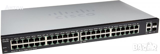 Cisco SG 200-50 50-Port Gigabit Smart Switch, снимка 1 - Суичове - 34255368