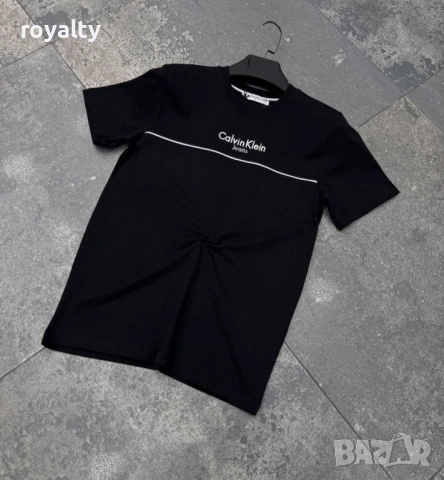 Calvin Klein Нова Черна Мъжка Тениска 