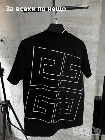 Givenchy Мъжка Черна Тениска👕Мъжка Блуза С Къс Ръкав В Черен Цвят Живенши Код MensPoint22, снимка 2 - Тениски - 53701969