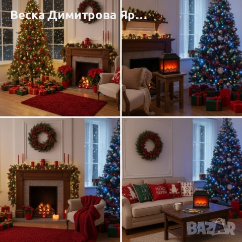 Декоративен LED фенер - камина, снимка 3 - Декорация за дома - 52671297