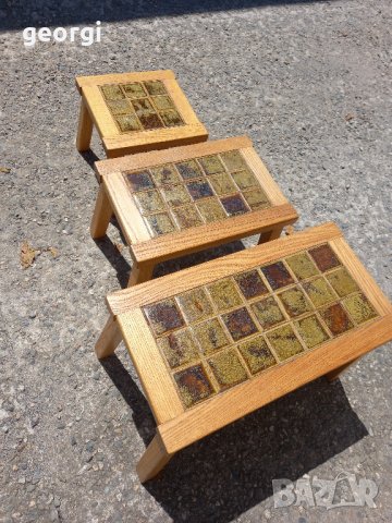 Помощни масички масив с керамичен плот , снимка 9 - Маси - 41341049