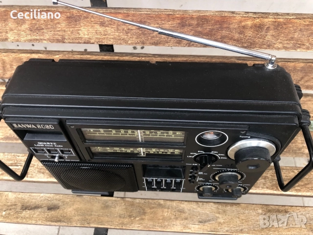 Японско мултибандово радио Sanwa(Sanyo), снимка 4 - Радиокасетофони, транзистори - 52685523