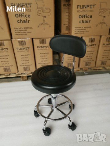 Фризьорски стол с маслен крик, измивна колона и бръснарски стол, снимка 11 - Фризьорски столове - 42115652