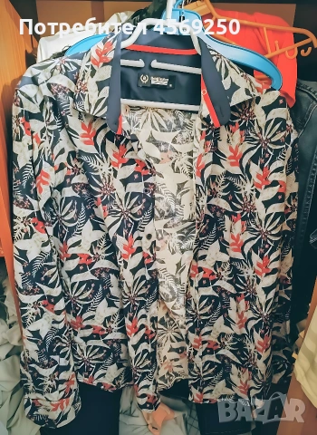 Мъжка риза с дълъг ръкав Bentley нова - размер М