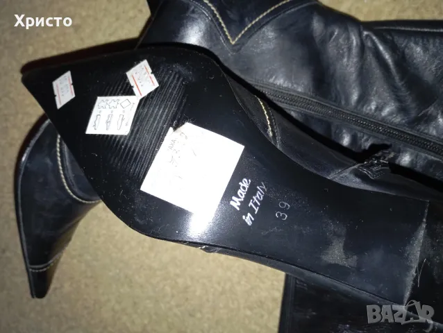 Дамски кожени ботуши , снимка 5 - Дамски ботуши - 48182368