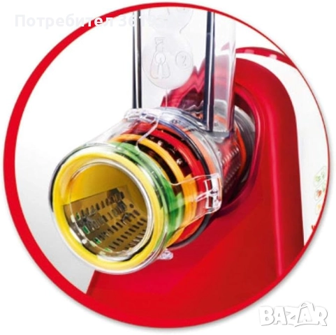   Електрическо ренде Moulinex Fresh Express с 5 приставки , снимка 4 - Аксесоари за кухня - 52848319