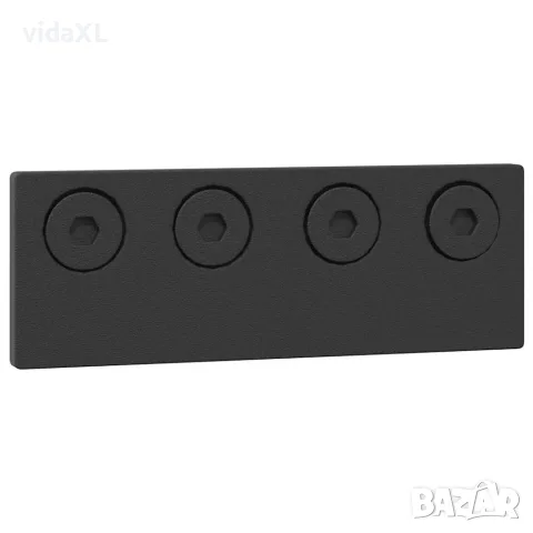 vidaXL Комплект механизъм за плъзгаща врата, 400 см, стомана, черен, снимка 4 - Железария - 56146970