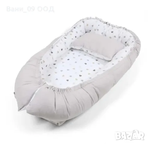 Бебешко гнездо в сиво или розово, снимка 4 - Други - 48941292