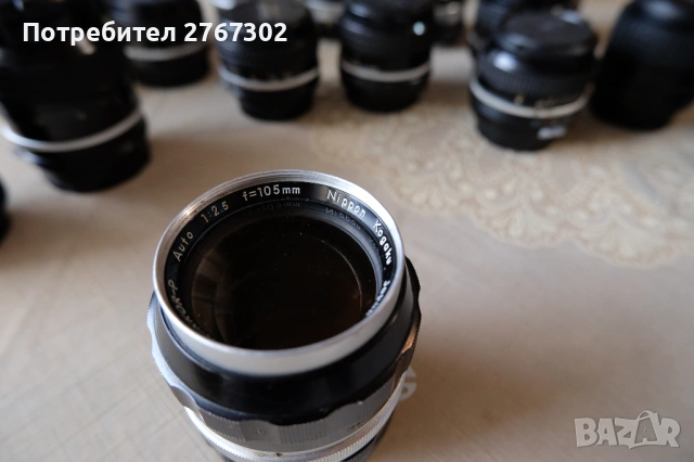 Nikon Nikkor-P Pre AI 105mm f2.5 lens.Early Sonnar design.Nikon, снимка 6 - Обективи и филтри - 53471171