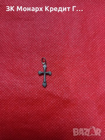 Сребърна висулка кръст, снимка 1 - Други - 42668197