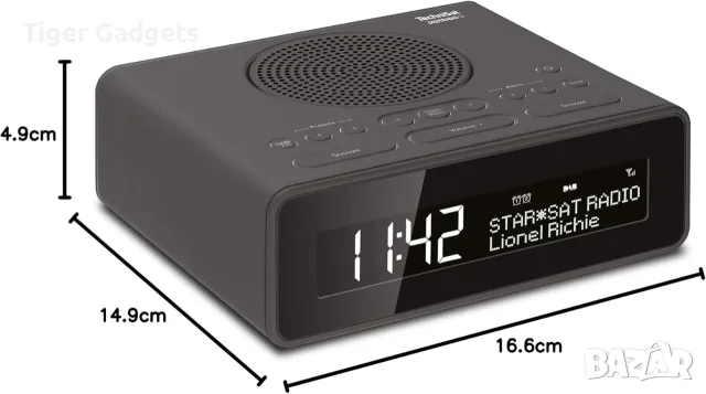 Радио часовник TechniSat Digitradio 51 DAB+/FM с двоен алармен режим и голям дисплей, снимка 7 - Радиокасетофони, транзистори - 55749965