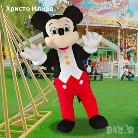 Гигантски надуваем Костюм на Мики Маус 1,9м за парти