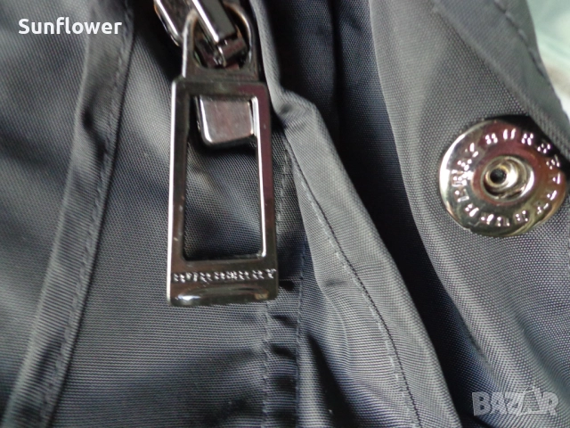 Оригинално мъжко черно дълго яке с качулка Burberry London , снимка 12 - Якета - 51720819