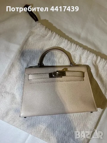 Чанта Hermes Mini Kelly , снимка 4 - Чанти - 52137411