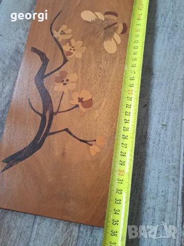 дървено пано за стена интарзия  2/4, снимка 4 - Декорация за дома - 48610702