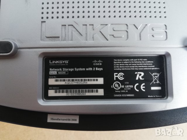 Linksys NAS200 NAS устройство, снимка 5 - Мрежови адаптери - 41940487