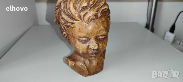 Бюст на момче от Gebroeders Van Paridon, снимка 4 - Антикварни и старинни предмети - 44634210