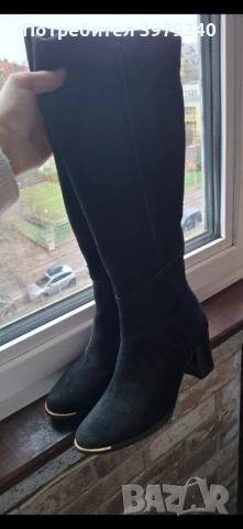 Ботуши естествен велур 36номер 