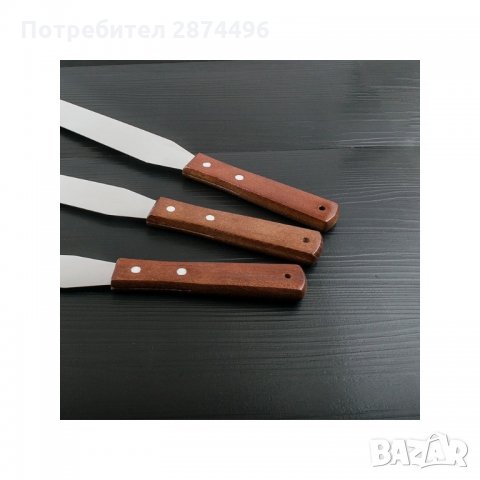 ПРОФЕСИОНАЛНА СЛАДКАРСКА ШПАТУЛА С ПРАВА РАБОТНА ПОВЪРХНОСТ - код 3245, снимка 4 - Прибори за хранене, готвене и сервиране - 34510585