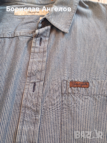 2 броя мъжки ризи: ТЕОДОР и Wrangler в отлично състояние !!!, снимка 6 - Ризи - 44549431