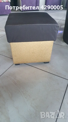 Фотьойл с табуретка и маси за кафе, снимка 3 - Дивани и мека мебел - 53524750