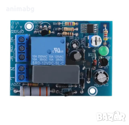 ANIMABG Платка модул цифрово реле за време до 10мин, 220V, снимка 7 - Друга електроника - 44597050