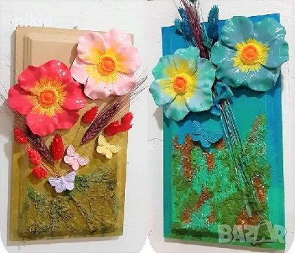 Цвете широки листа силиконов молд форма фондан гипс декор, снимка 2 - Форми - 40393852