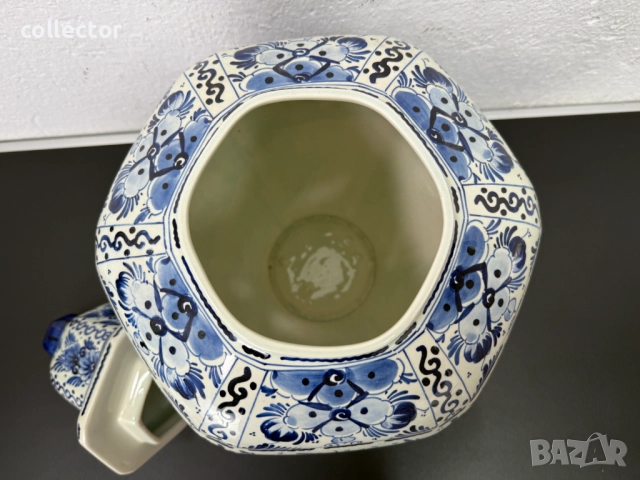 Порцеланова ваза / урна - Делфт. №7481, снимка 6 - Антикварни и старинни предмети - 52048216