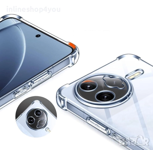 Прозрачен Силиконов Удароустойчив Кейс за Xiaomi Poco F7 Ultra