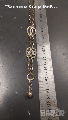 Златно колие 8,08гр 29см, снимка 3 - Колиета, медальони, синджири - 53760922