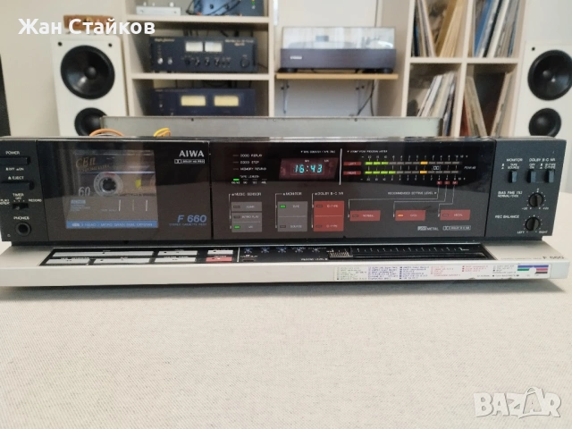 Продавам дек Aiwa F-660, снимка 4 - Аудиосистеми - 53221813