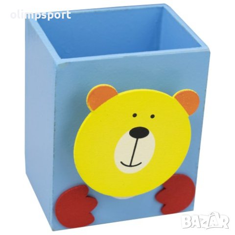 Моливник, Дървен, С щипка, 8.5х7х5.5 см. Различни цветове с щипки с различни интересни картинки. , снимка 4 - Ученически пособия, канцеларски материали - 41246823