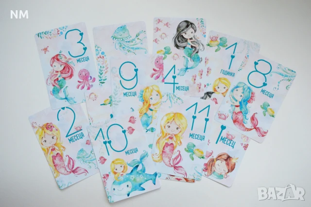 Бебе фото карти/ месечинки, снимка 6 - Други - 51150011