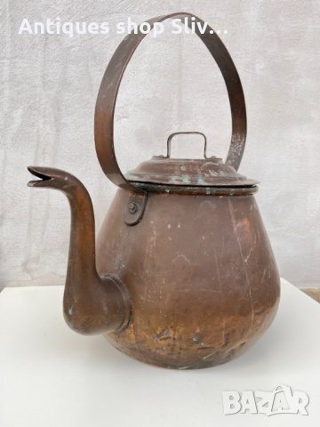 Огромен меден чайник / кана / съд. №2001, снимка 2 - Антикварни и старинни предмети - 35987453