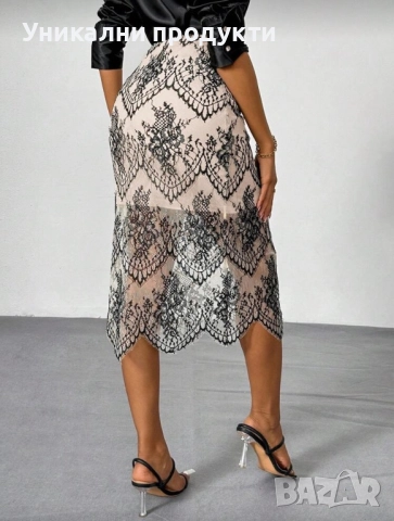 Пола с дантела Old money, снимка 2 - Поли - 52826908