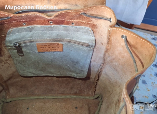 Дизайнерска раница от естествена кожа, снимка 13 - Раници - 52624256